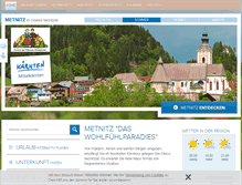 Tablet Screenshot of metnitz.at